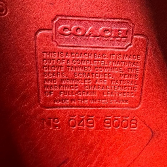 ❤️SOLD❤️Vintage Coach Red Duffle Sac 9085 - Picture 10 of 12